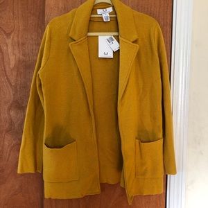 Mustard Gold Sweater Blazer - Magaschoni Sz M
